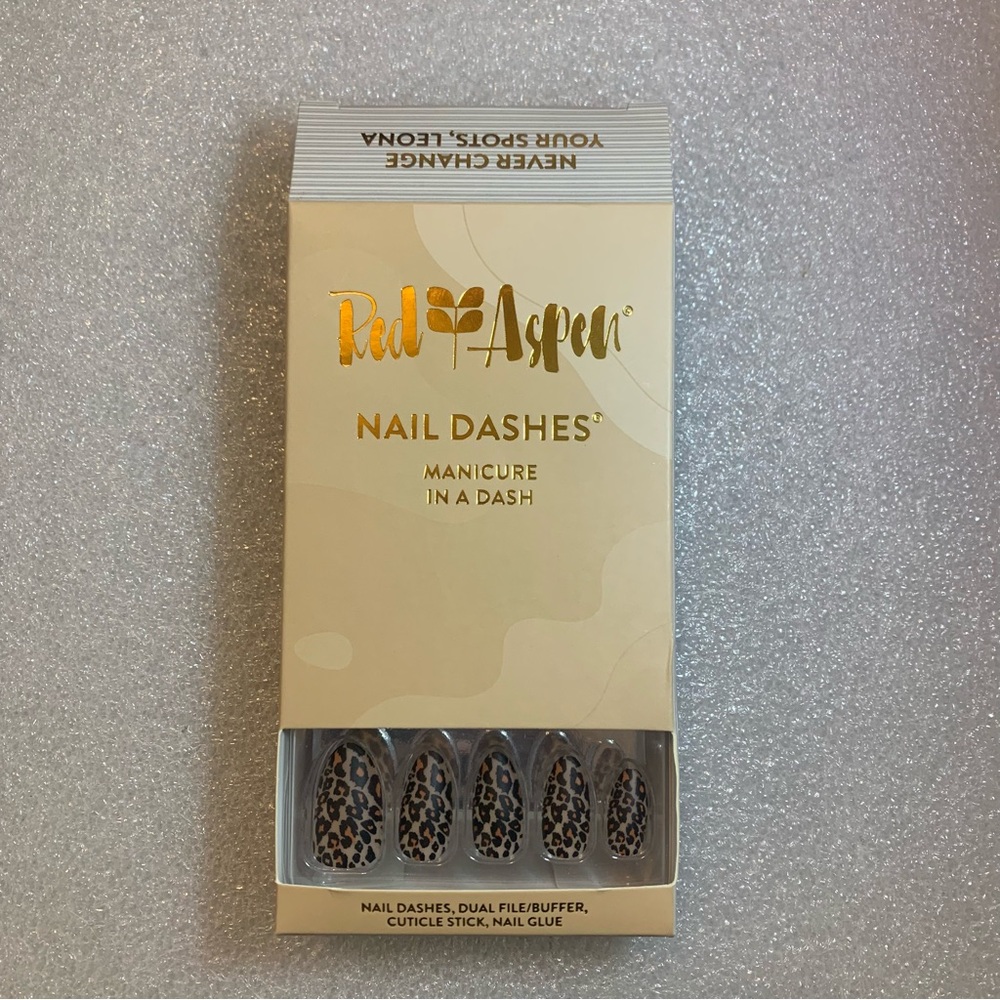 Red Aspen Leopard Print Press-On Nails